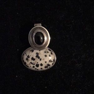 Silpada onyx and stone pendant
